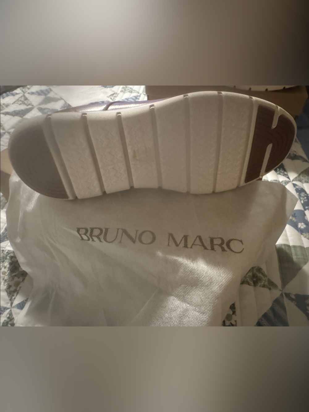 Bruno Marc Men's Brown Slip-On Casual Shoe - Brown/White